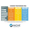 NICHE Brake Pad Set for Polaris Indy 850 800 Switchback
