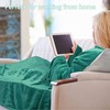 Fleece Wearable Blanket with Sleeves for Adult Women Men, Super