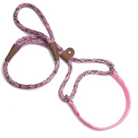 Mendota Pet Dog Walker, Martingale Style Leash - Leash & Collar Combo, Made in The USA - Pink Camo, 1/2 in x 6 ft - for Large Breeds