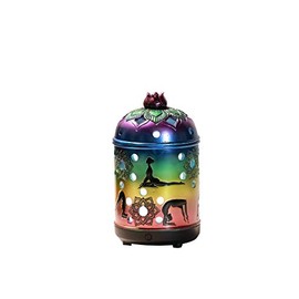Pacific Giftware Yoga Seven Chakra Color Aroma Diffuser with Light Home Decor Statue Figurine