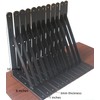 12 Pack L10" x H 8" Black Heavy Duty Shelf