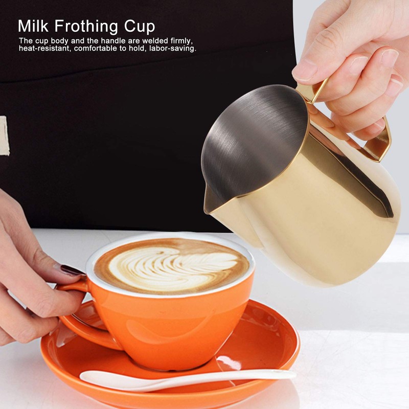 Stainless Steel Milk Frothing Coffee Jug - Multifunction Latte Art
