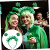 Gadpiparty 4pcs Patrick's Day Headbands Shamrock Hair Accessories for Festival