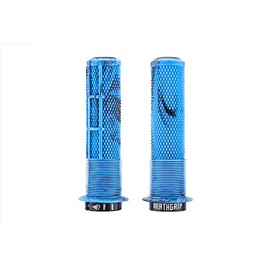 DMR Deathgrip 2 Flanged Handlebar Grips (Blue Marble, Thick)