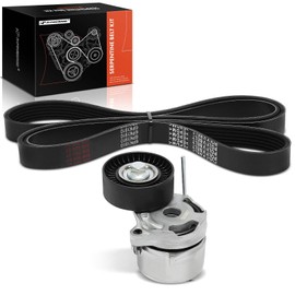 A-Premium Engine Serpentine Belt Drive Kit Compatible with Subaru Forester 2014-2018, WRX 2015-2019 - 2.0L