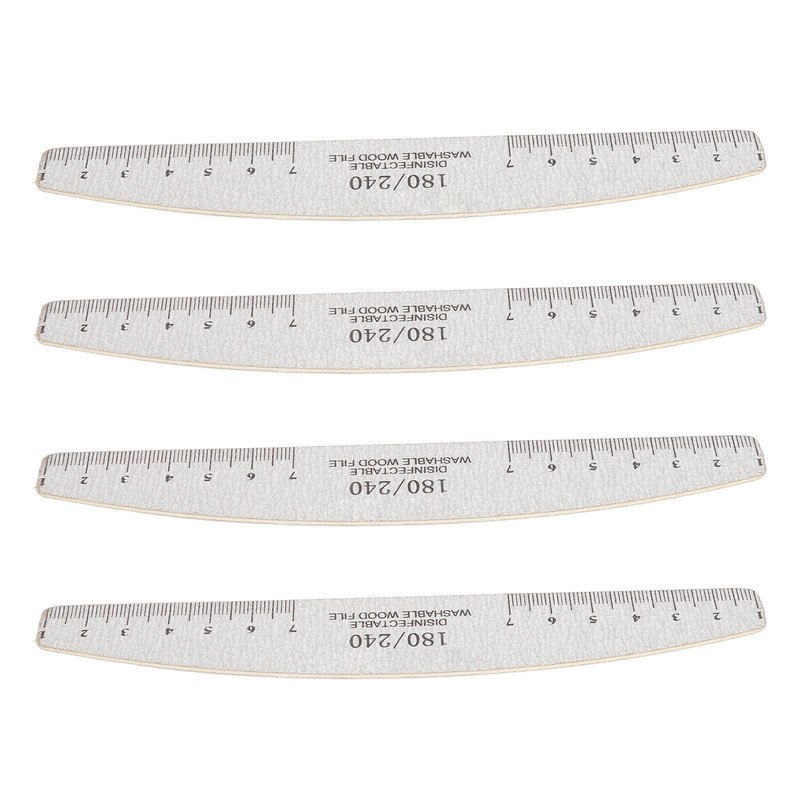 50Pcs Nail Files 180 240 Grit Multifunctional Washable Nail Art