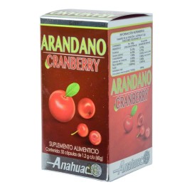 Suplemento Arándano Rojo Anahuac Cápsulas Porciones