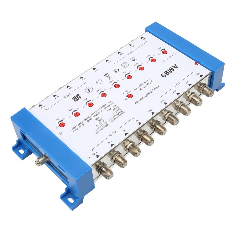 9 Way SMATV Amplifier Professional Plug and Play Satellite TV
