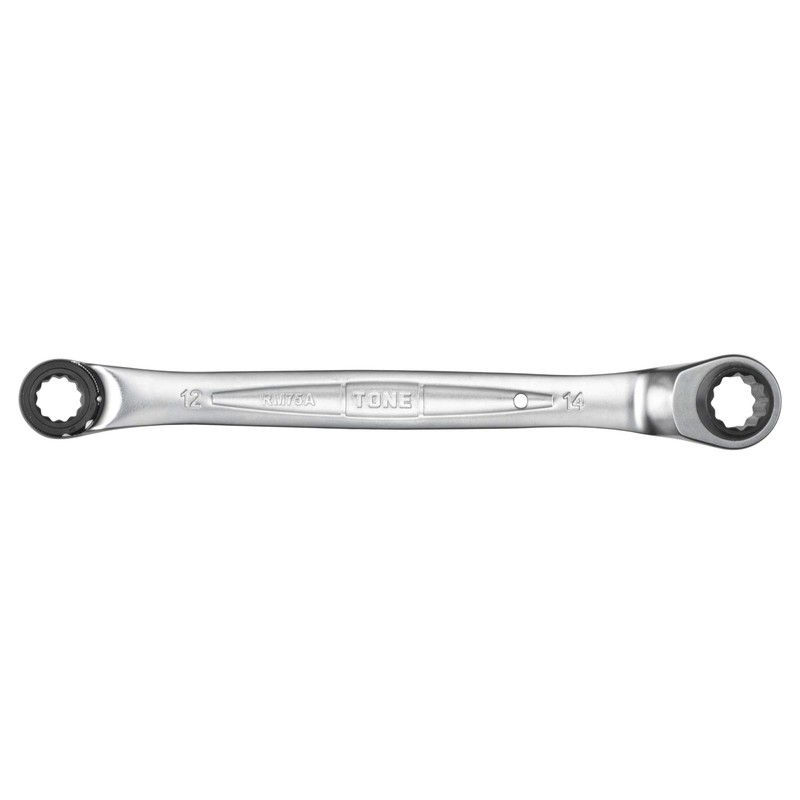 TONE RM75A-1214 Double-ended Ratchet Glasses Wrench (Deep Hole Type) Double