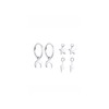 Elli Women's Creole Earrings Set Astro Moon Star Lightning in