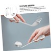 KOMBIUDA Stainless Steel Adaptive Utensils Angled Spoon Fork 4pcs Set