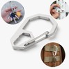 Stainless Steel Portable Hex Wrench Key Keychain Holder Quick-Release Wrench Hook Screw Backpack Outdoor Keyring Buckle / 스텐 휴대용 육각렌치 키 열쇠고리 홀더 퀵릴리스 렌치 후크 나사 백팩 아웃도어 키링 버클