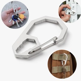 Stainless Steel Portable Hex Wrench Key Keychain Holder Quick-Release Wrench Hook Screw Backpack Outdoor Keyring Buckle / 스텐 휴대용 육각렌치 키 열쇠고리 홀더 퀵릴리스 렌치 후크 나사 백팩 아웃도어 키링 버클