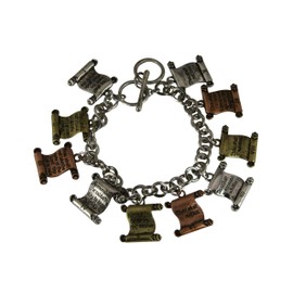 4031534 10 Ten Commandments Bracelet Chain Charms Thou Shalt Shall Not
