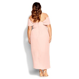 City Chic Women's Plus Size Maxi ENTWINE FF, Ballet Pink, 14