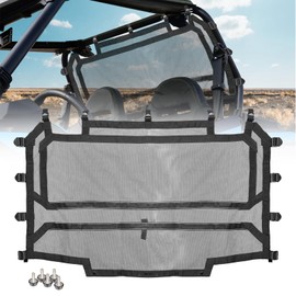 Hutexico Rear Window Net Mesh for RZR XP 1000 Thickened Rear Mesh Sunshade Windshield for Polaris 2014-2020 RZR 1000 Turbo XP RZR XP 4 1000 Sun UV Protection Easy Install (Black)