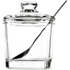 123Arts Glass Sugar Bowl Spice Jar with Lid and Stainless