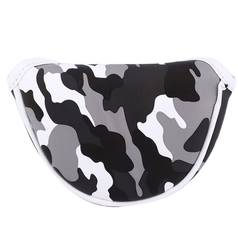 PU Leather Camouflage Semicircular Waterproof Magnetic Buckle Golf Putter Head