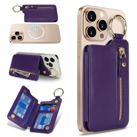 Zouzt Magsafe Wallet (SKU ASIN, dark purple, Classic