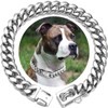 HIAOCEEY 14mm Wide Gold Dog Chain Collar Walking Metal Chain