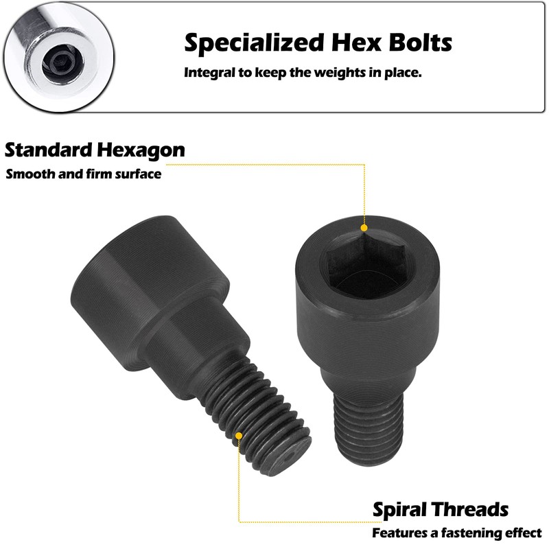 Replacement Hex Bolts & 12mm Hex Allen L-Wrench Tool Perfect