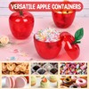 Aneco 50 Pack Red Apple Container Teacher Appreciation Gift Candy