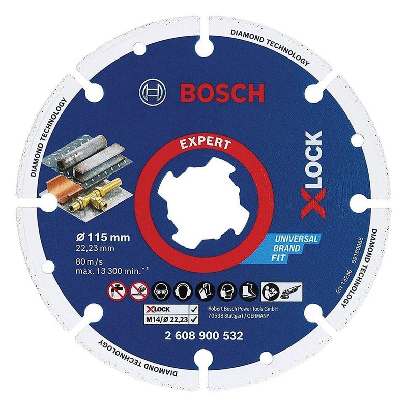 BOSCH 2608900532 115 mm X-Lock Metal Diamond Disc