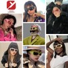 YUELUQU 2022 New Sport Y2K Sunglasses Women Mens Oversized Thick