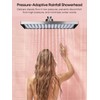 Cobbe Rainfall Shower Head for Bathroom, 11.8 Inch Large Rectangular