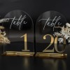 Elegant Gold Arch Wedding Table Numbers 1-20 5.5 X 7\"