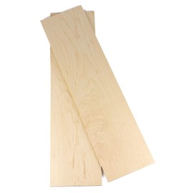 Wood-Hawk Hard Maple Thin Wood Lumber 2 Pack - 1/4"x4"x24" or 16" or 36" You Choose (2 Hard Maple 1/4"x4"x24")