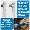 NEIKO 03006A Flat Head Ratchet Set - 3 Piece Low