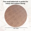 Umllpet Tablecloth Washable Round 110 cm Elastic Tablecloth Outdoor 3D