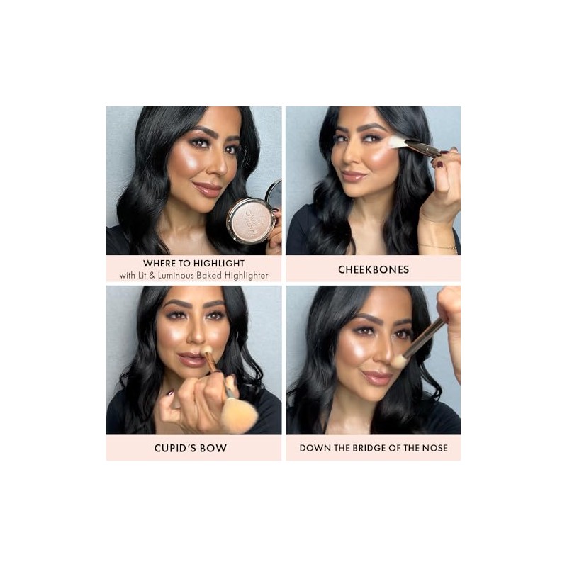 Lit and Luminous Baked Highlighter by Iconic London for Women