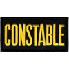 Constable Chest Patch - 4 x 2 - Med. Gold Lettering - Black Backing - Hook Backing