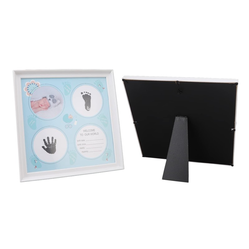 QANYEGN Baby Handprint Footprint Kit, Durable Plastic Density Board Frame,