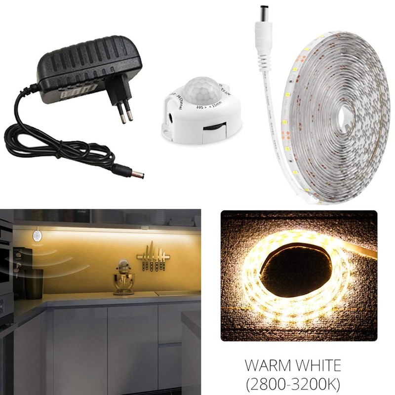 FOLGEMIR 4 m Warm White LED Bed Night Light, Flexible