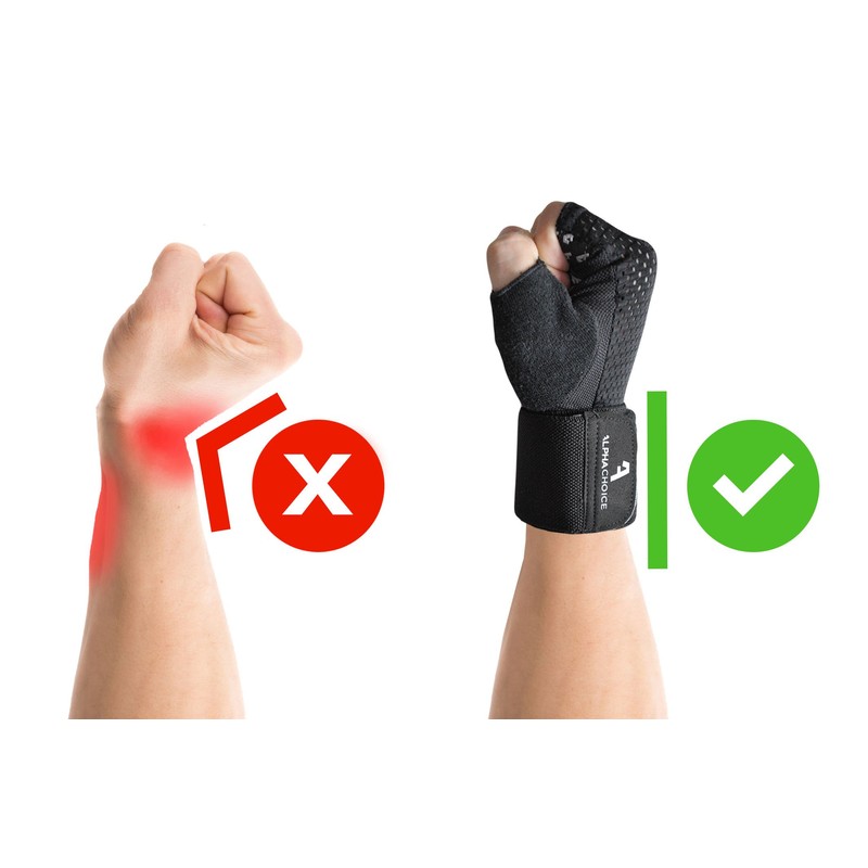 Alphachoice Performance Fitness Gloves for Men and Women with Wrist