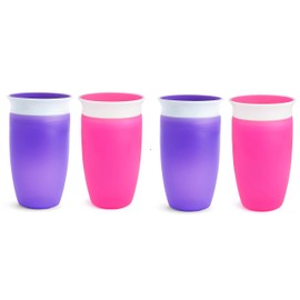 Munchkin Miracle 360 Sippy Cup - Pink/Orange - 10 oz - 2 ct - by Munchkin
