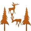 Storm's Gartenzaubereien Elk Christmas Decoration Set of 4 with Fir