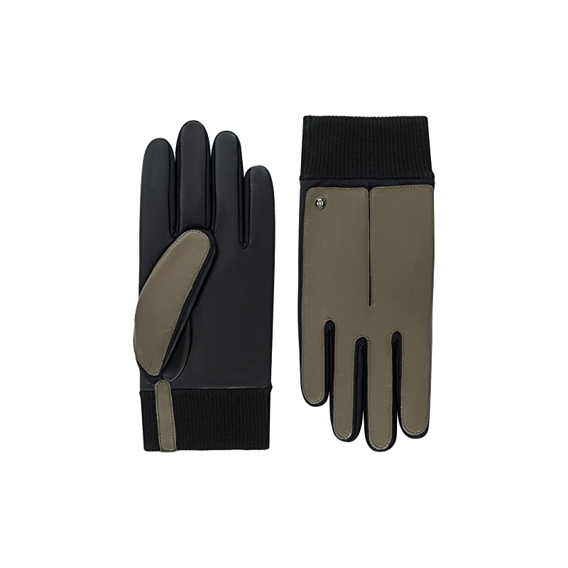 Roeckl Men's Copenhagen Touch Leather Gloves, Moss, 10, Green (moss)