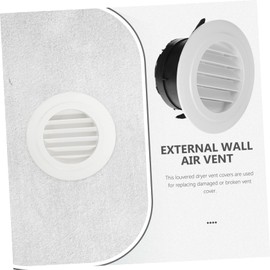 LIFKOME Round Air Conditioner Vent Cover Soffit Exhaust Grille for Indoor Use Easy Installation Noise Reduction Compatible with Air Conditioning Units and Bathroom Vents