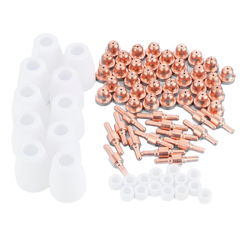 75Pcs Welding Nozzle Ceramic Contact Tip for LG‑40/PT‑31/CUT40/CUT50 Plasma Cutting