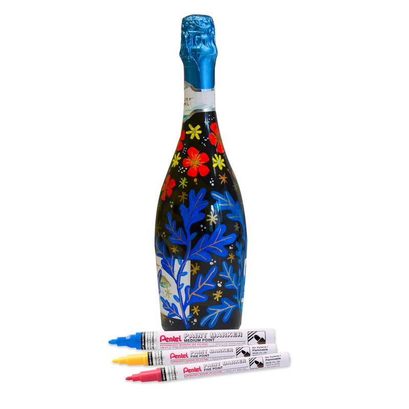 Pentel MSP10 Paint Marker Wallet, Fine 2.9mm Bullet Tip, Standard