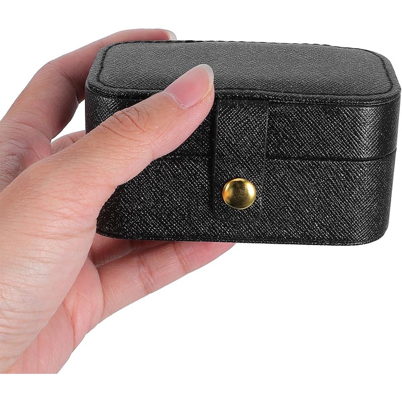 KALLORY Joyero De Viaje Mini Portátil Estuche Para Pendientes y