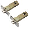 TOP-VIGOR 2 Pack 70mm Mortice Latch with Door Stopper, Mute