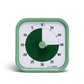 TIME TIMER Home MOD - 60 Minute Kids Visual Timer Home Edition - for Homeschool Supplies Study Tool, Timer for Kids Desk, Office Desk and Meetings with Silent Operation (Fern Green)