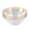 Premium Disposable Clear Plastic Soup Bowls with Gold Trim 6oz