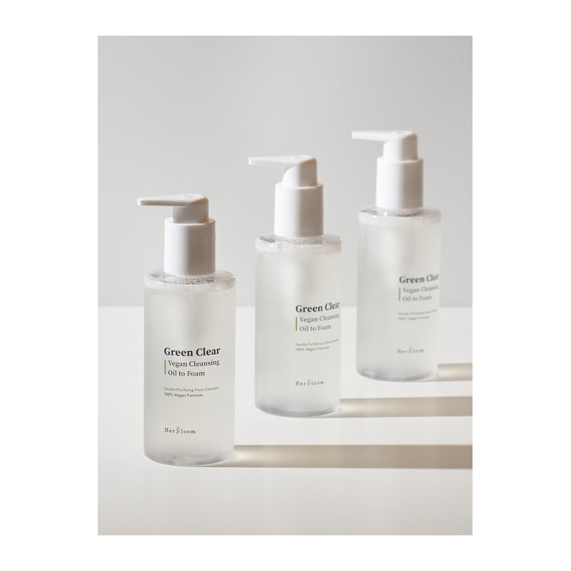 Herbloom Green Clear Vegan Cleansing Oil to Foam / 허블룸