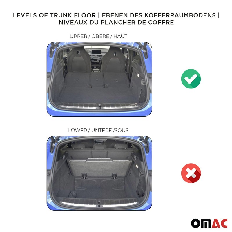 OMAC Premium Cargo Mats Liner for Hyundai Kona 1.gen 2018-2023
